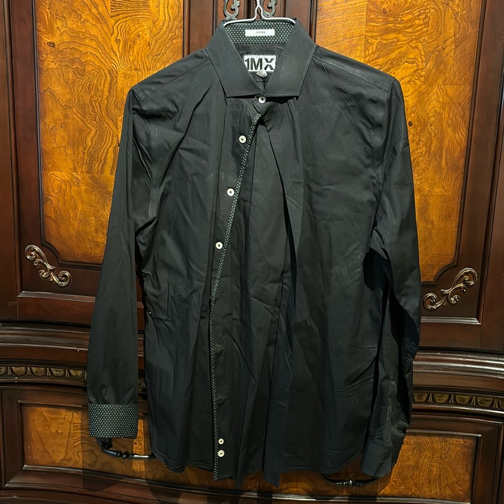 Express limited edition 1MX Black fitted shirt size medium